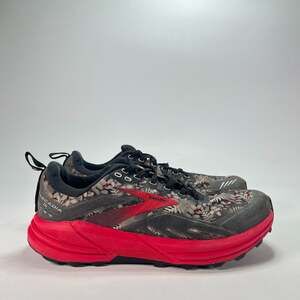 Brooks Cascadia 16 Trail Running Shoes Floral Red Black Womens Size 10 B